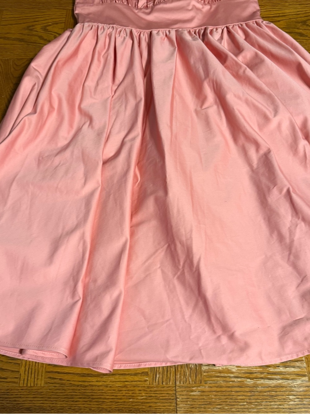 Vixen By Micheline Pitt Ingenue Swing Dress in Blush Pink Sateen XL NWT FLAWED - Picture 6 of 16